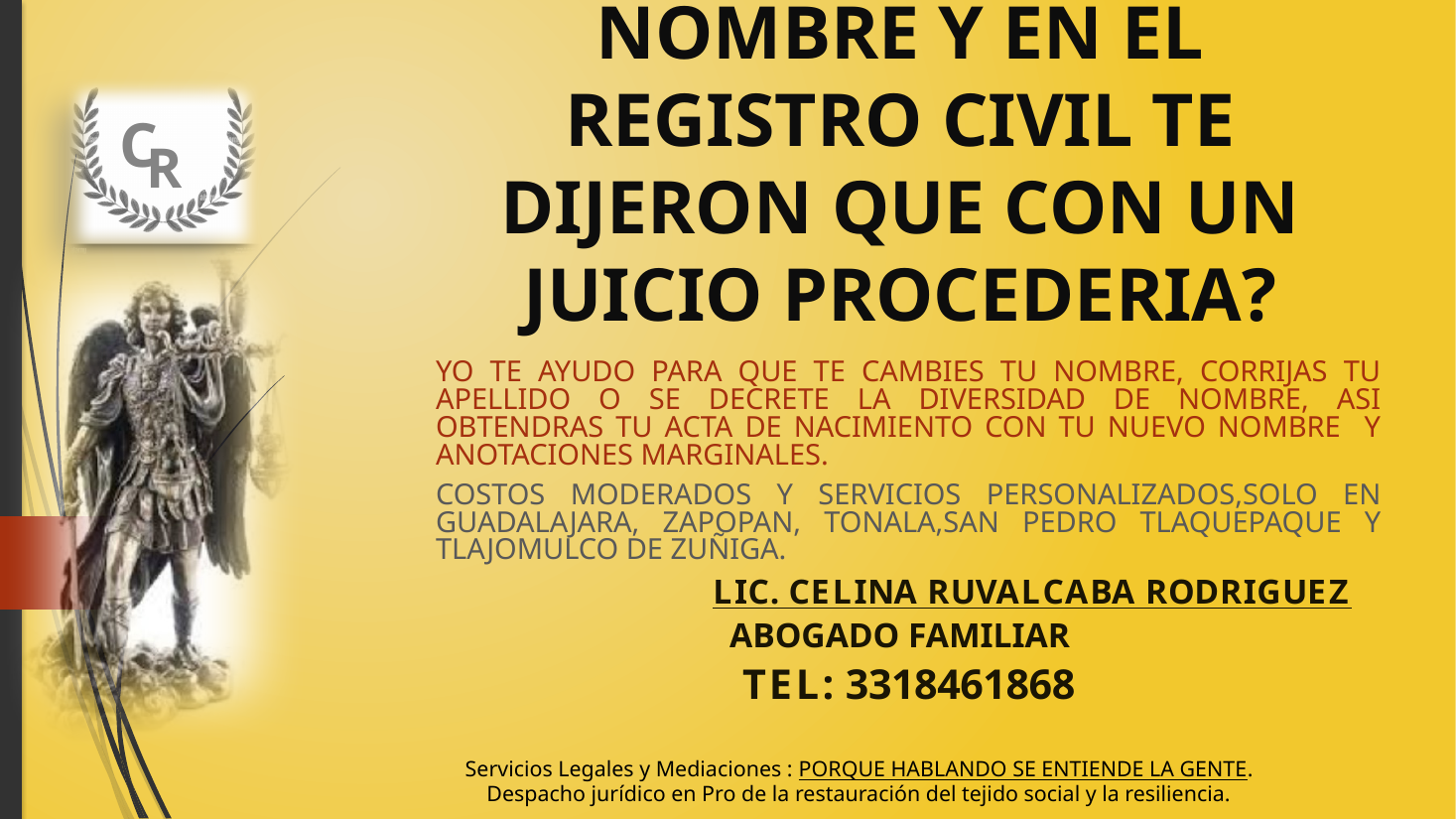 Vista previa del documento Cambio de nombre