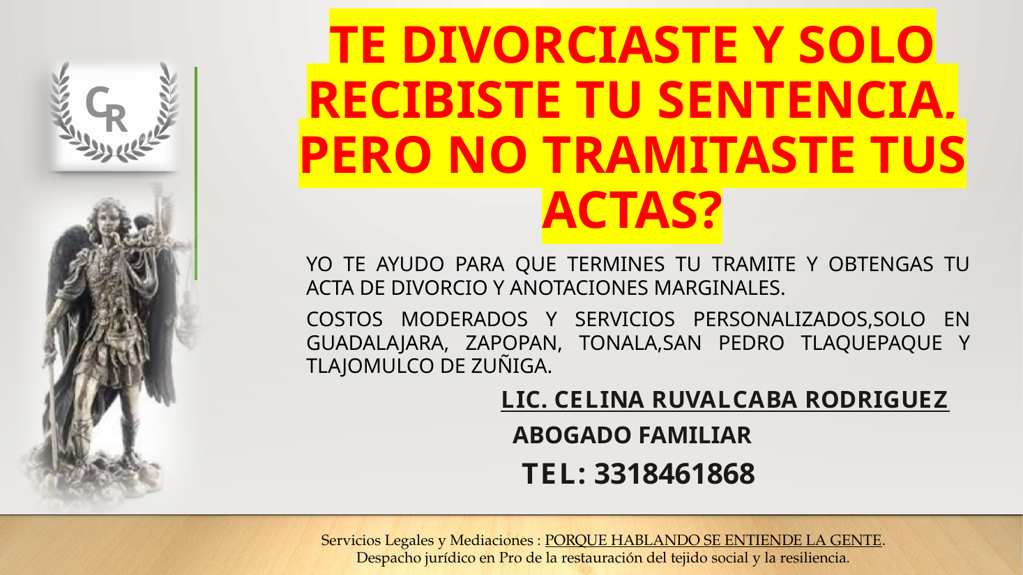 Vista previa del documento Divorcio y actas